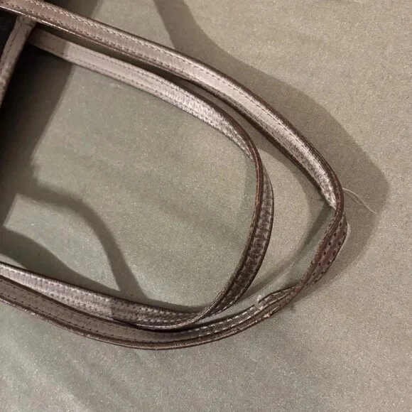 Michael Kors Large Dark Brown Signature Tote Bag - Picture 9 of 11